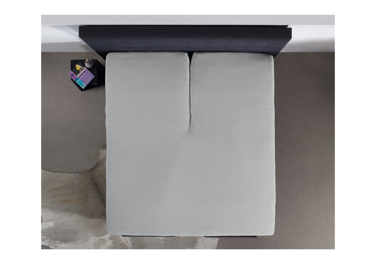 Housse de Matelas Splittopper Jersey - Gris 180 x 200 cm - 12011487 - Dreamhouse