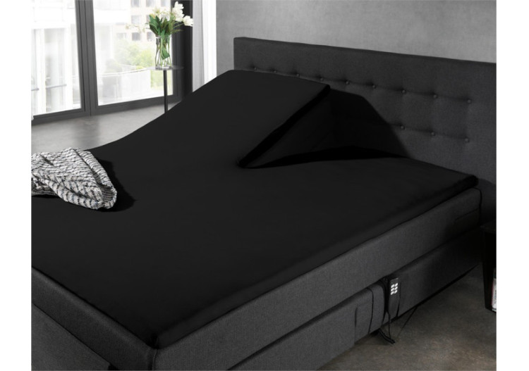 Housse de matelas Splittopper Jersey - Noir 160 x 200 cm - 12011473 - Dreamhouse