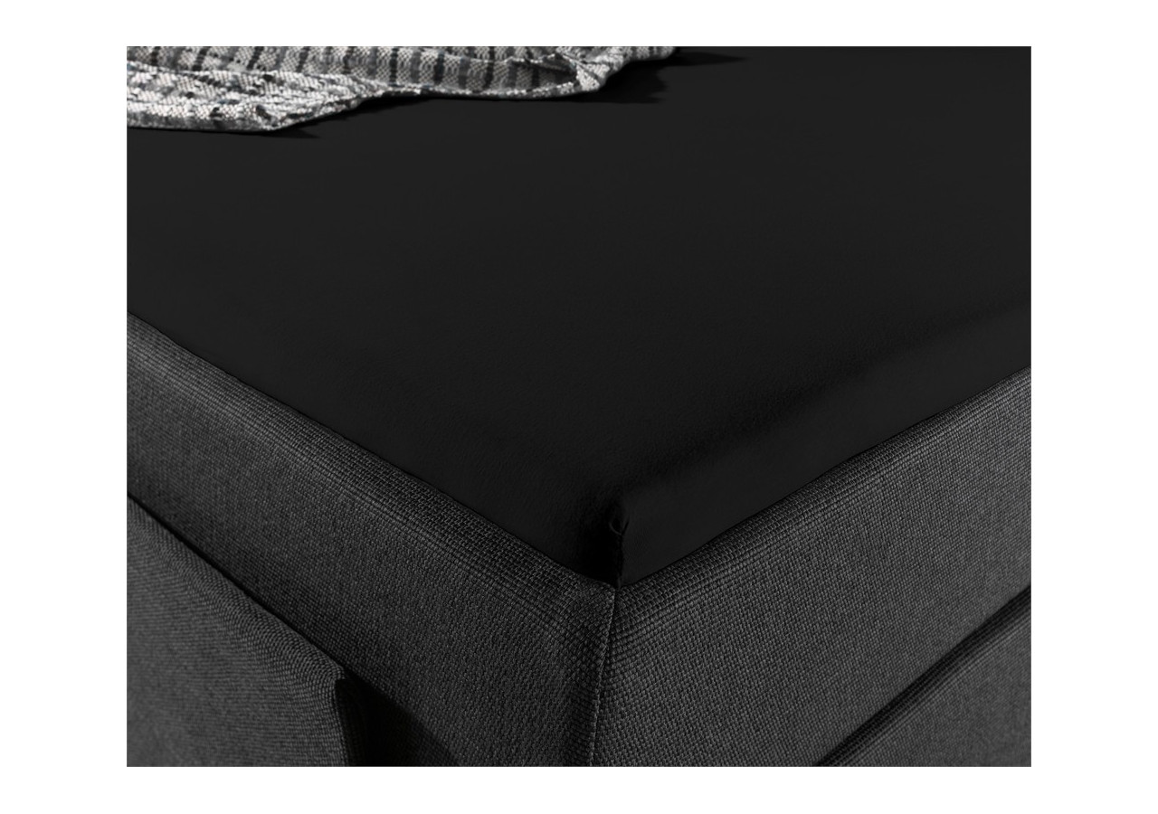 Housse de matelas Splittopper Jersey - Noir 160 x 200 cm - 12011473 - Dreamhouse