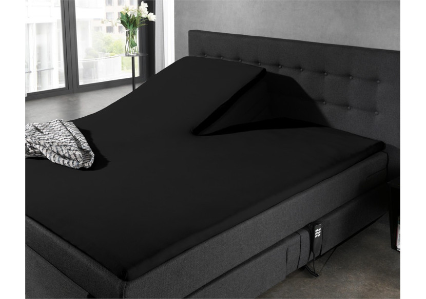 Housse de matelas Splittopper Jersey - Noir 160 x 220 cm - 12011474 - Dreamhouse