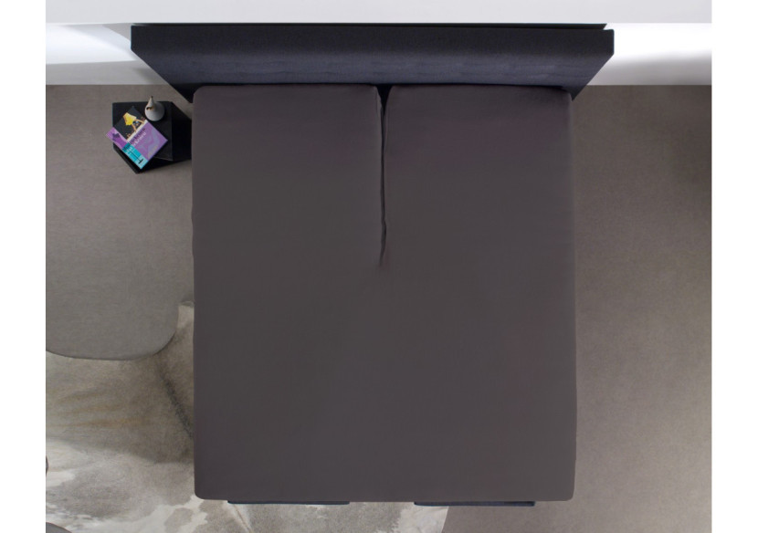 Housse de Matelas Splittopper en Percal - Antracite 140 x 200 cm - 12011042 - Dreamhouse