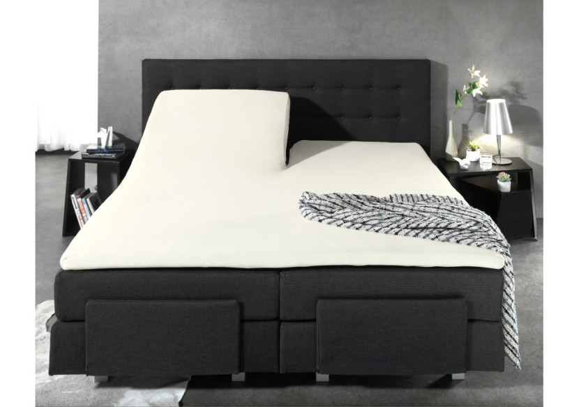 Housse de Matelas Splittopper en Percal - Crème 140 x 200 cm - 12010083 - Dreamhouse