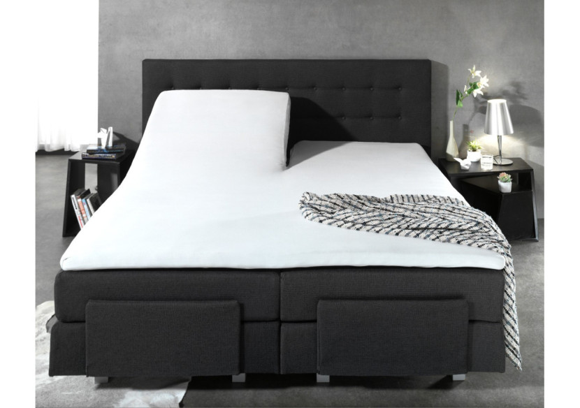 Housse de Matelas Splittopper - Coton Blanc 180 x 210 cm - 12010092 - Dreamhouse