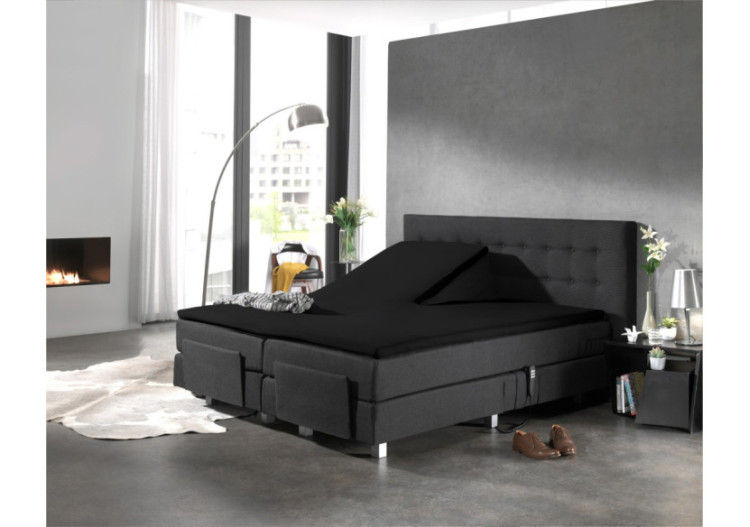 Housse de Matelas Splittopper en Coton - Noir 180 x 220 cm - 12010426 - Dreamhouse