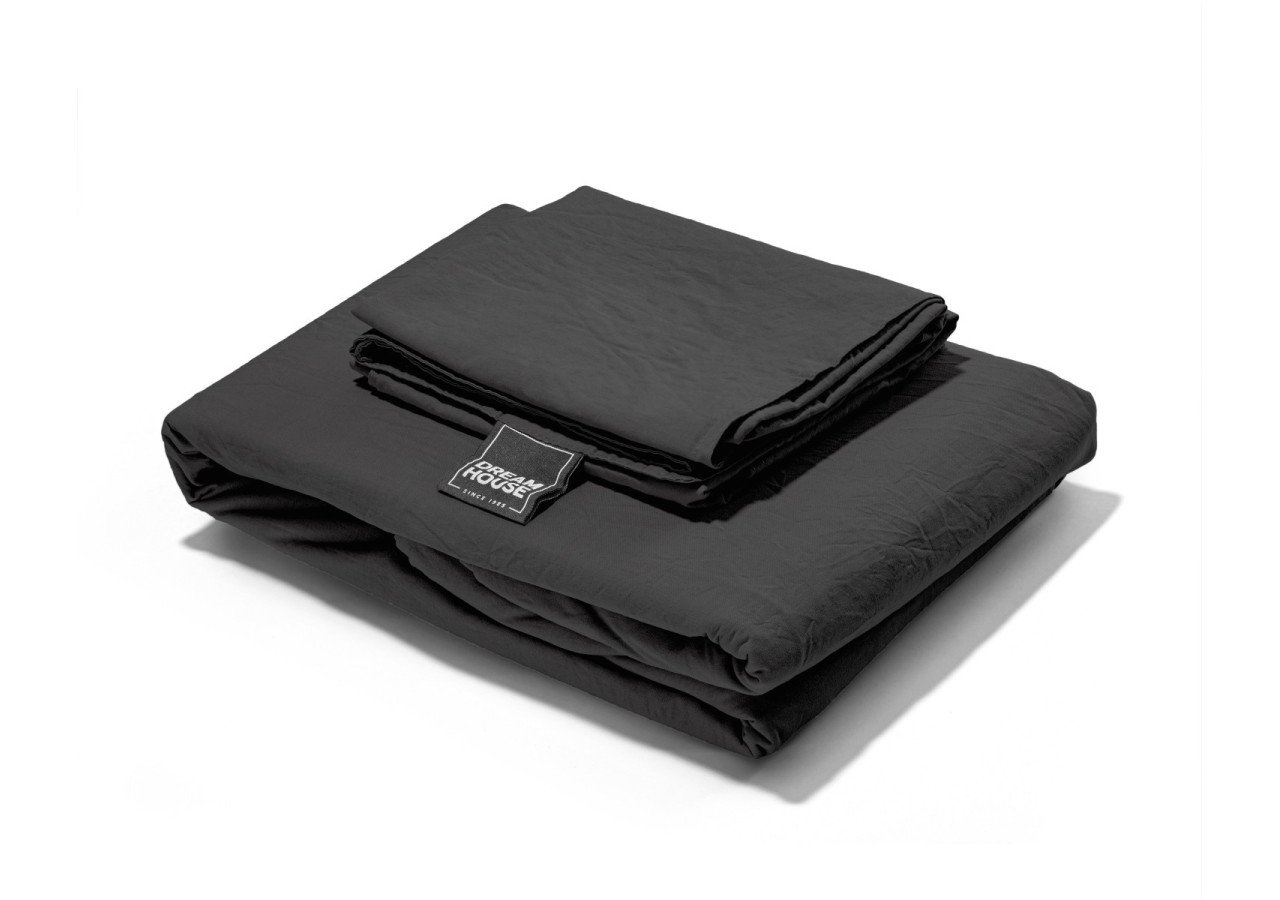 Housse de Couette Anthracite - 135 x 200 cm en Coton 100% - 17014923 - Dreamhouse
