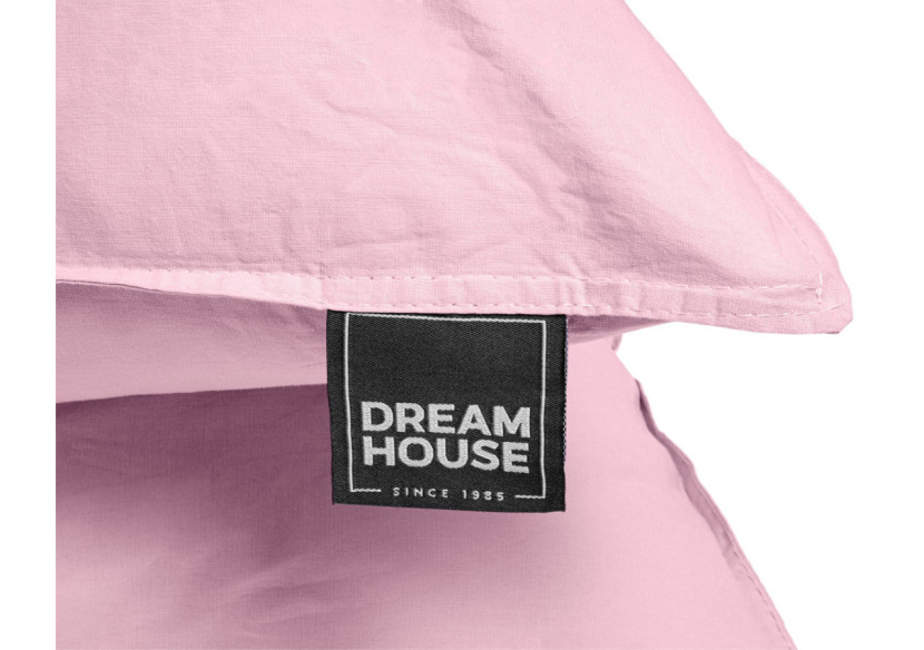 Housse de couette Stone Washed Rose - 140 x 220 cm en coton doux - 15020918 - Dreamhouse