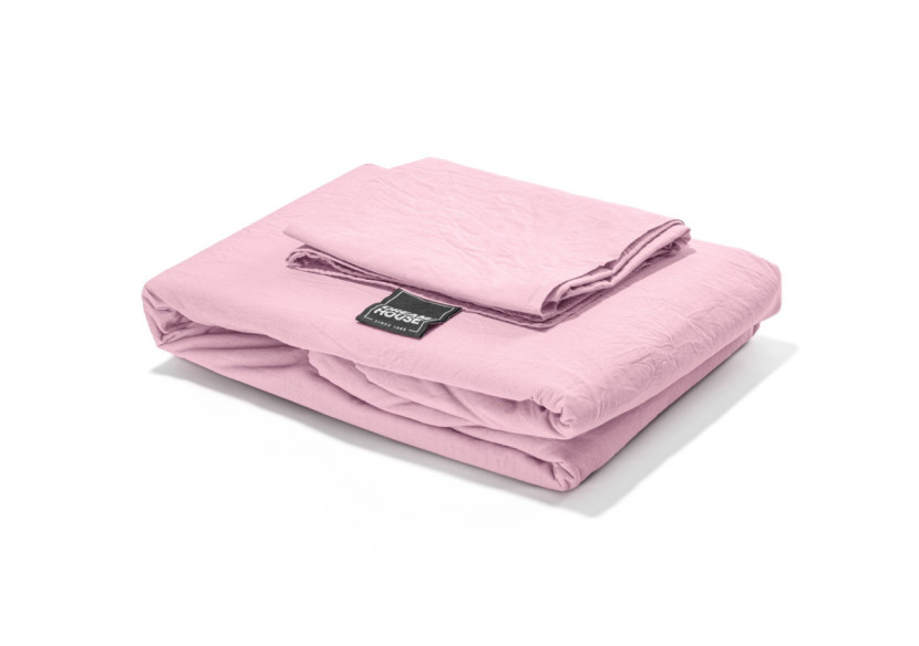 Housse de couette Stone Washed Rose - 140 x 220 cm en coton doux - 15020918 - Dreamhouse