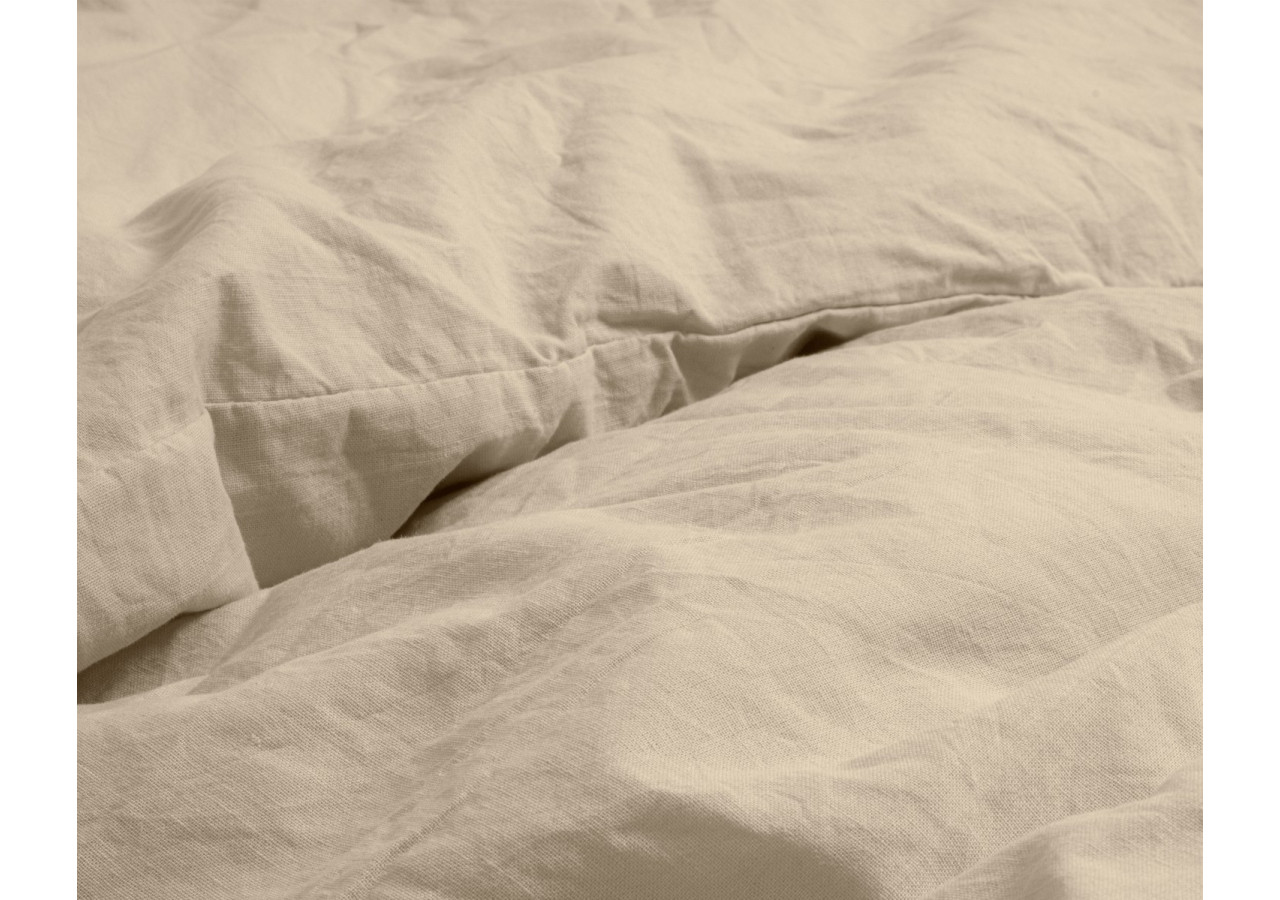 Housse de Couette Stone Washed Sable - 140 x 220 cm en Coton - 17014913 - Dreamhouse