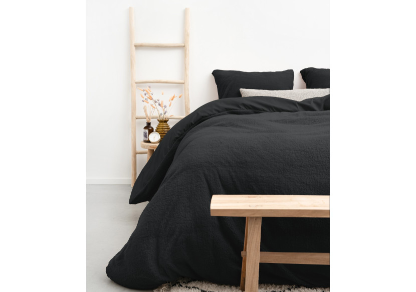 Housse de Couette Teddy Antracite - 140 x 220 cm en Teddystof Douillet - 17015572 - Sleeptime