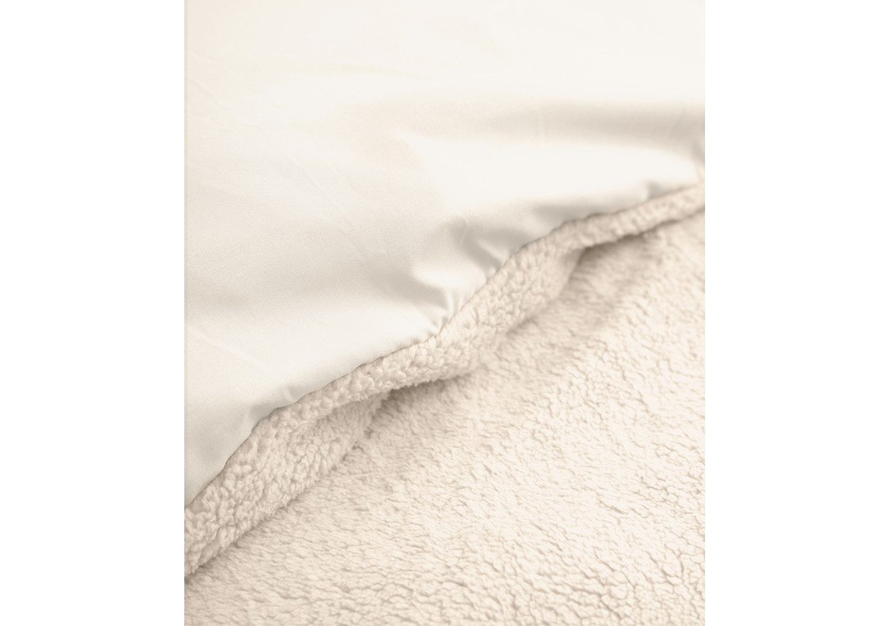 Housse de Couette Teddy Crème - 200 x 220 cm en Teddystof Douillet - 17017196 - Sleeptime