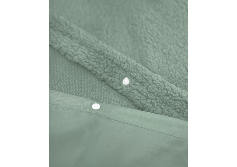 Housse de Couette Teddy Vert Foncé - 140 x 200/220 cm en Tissu Doux - 17019181 - Sleeptime
