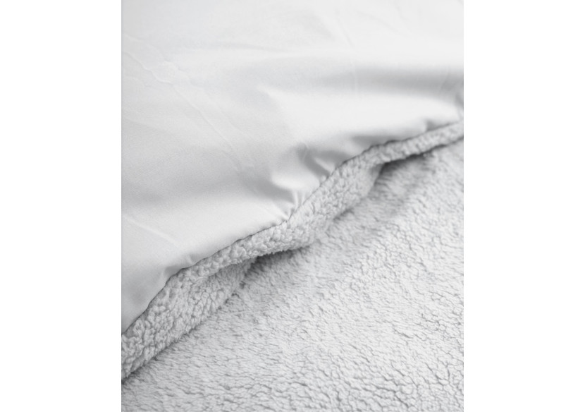 Housse de Couette Teddy Grise - 240 x 220 cm en Teddystof Doux - 17015571 - Sleeptime