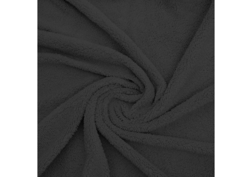 Housse de Matelas Teddy Antracite - 140 x 200 cm en Teddystof Doux - 17017211 - Sleeptime