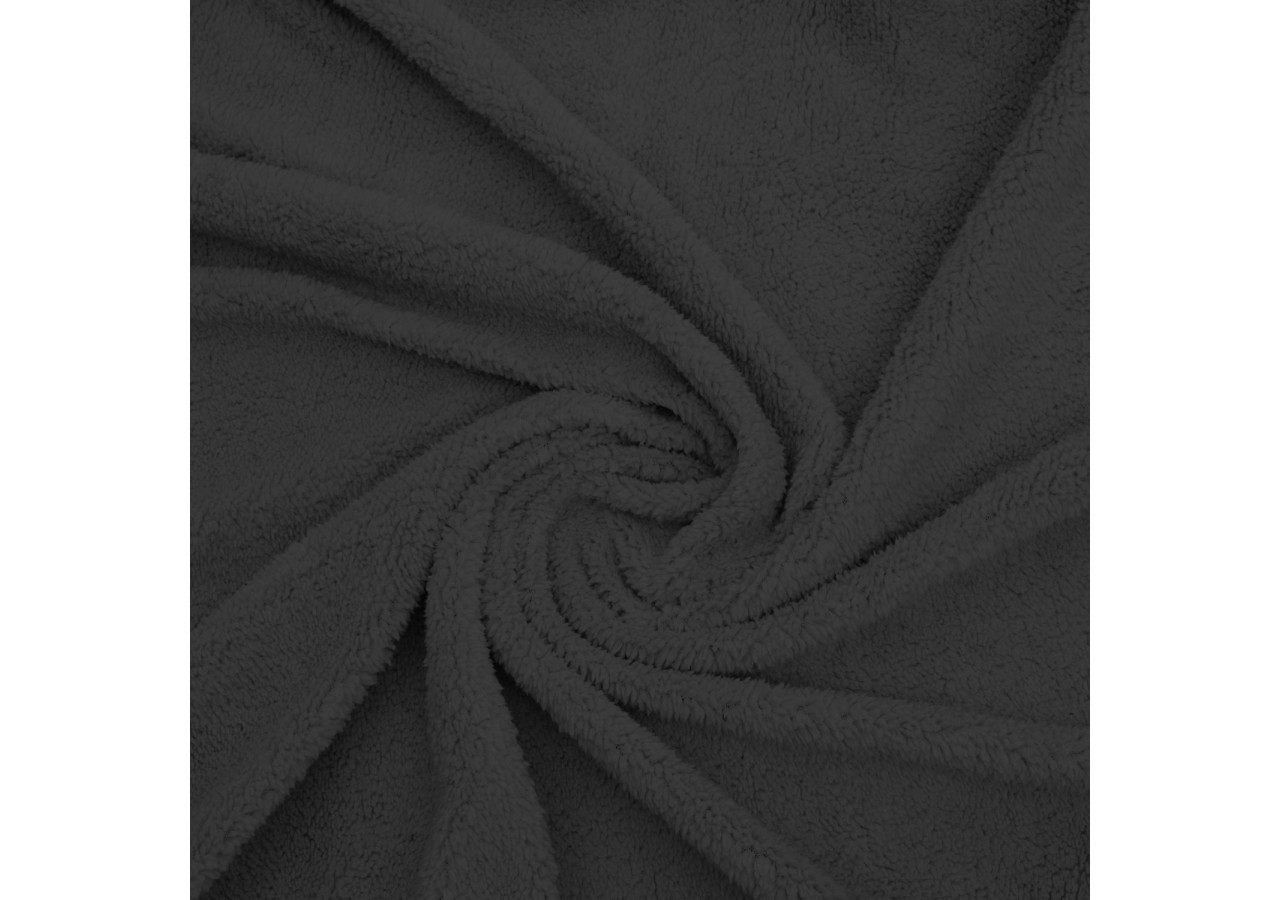 Housse de matelas Teddy - Douceur Antracite 180 x 200 cm - 17017213 - Sleeptime