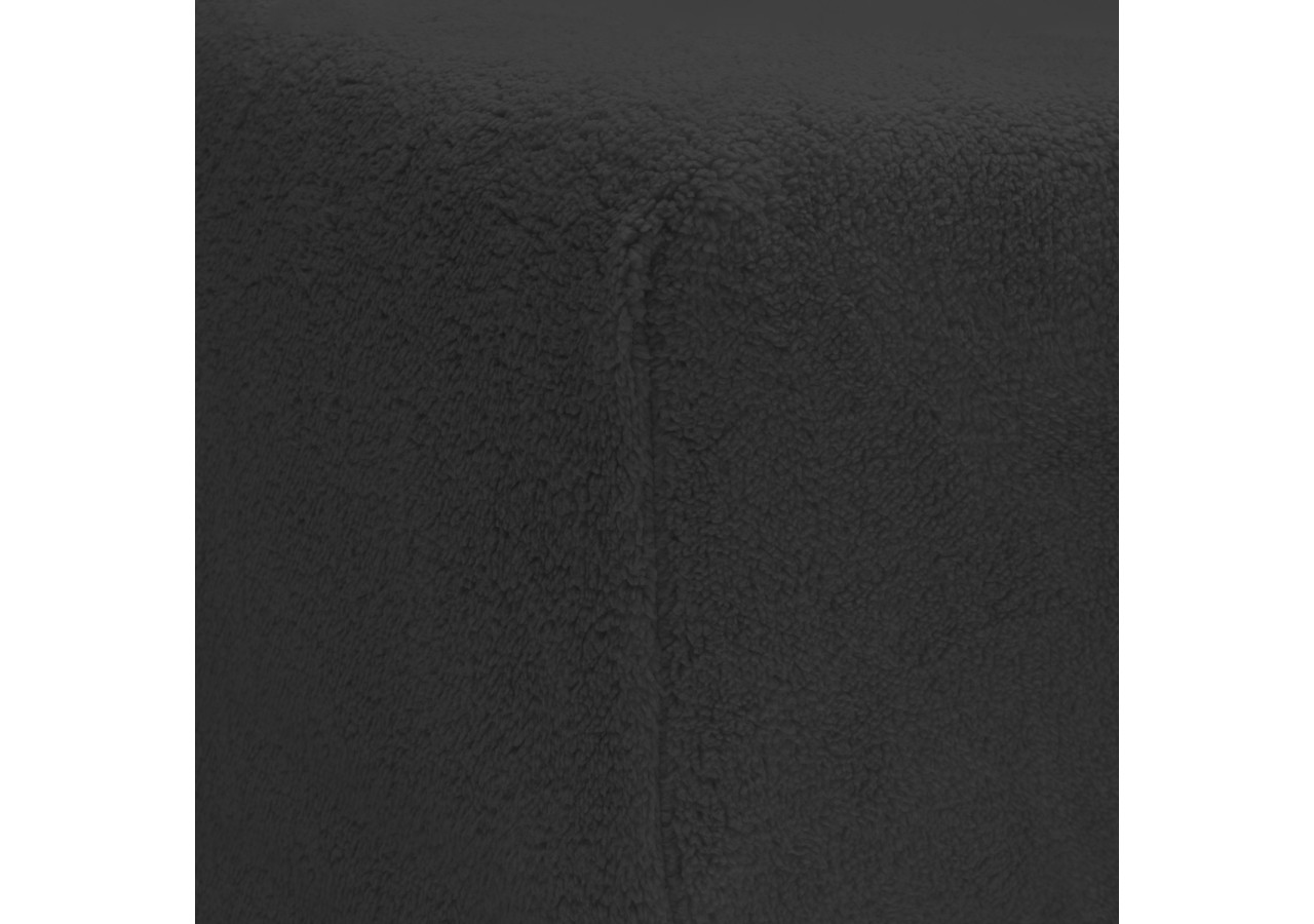 Housse de matelas Teddy - Douceur Antracite 180 x 200 cm - 17017213 - Sleeptime