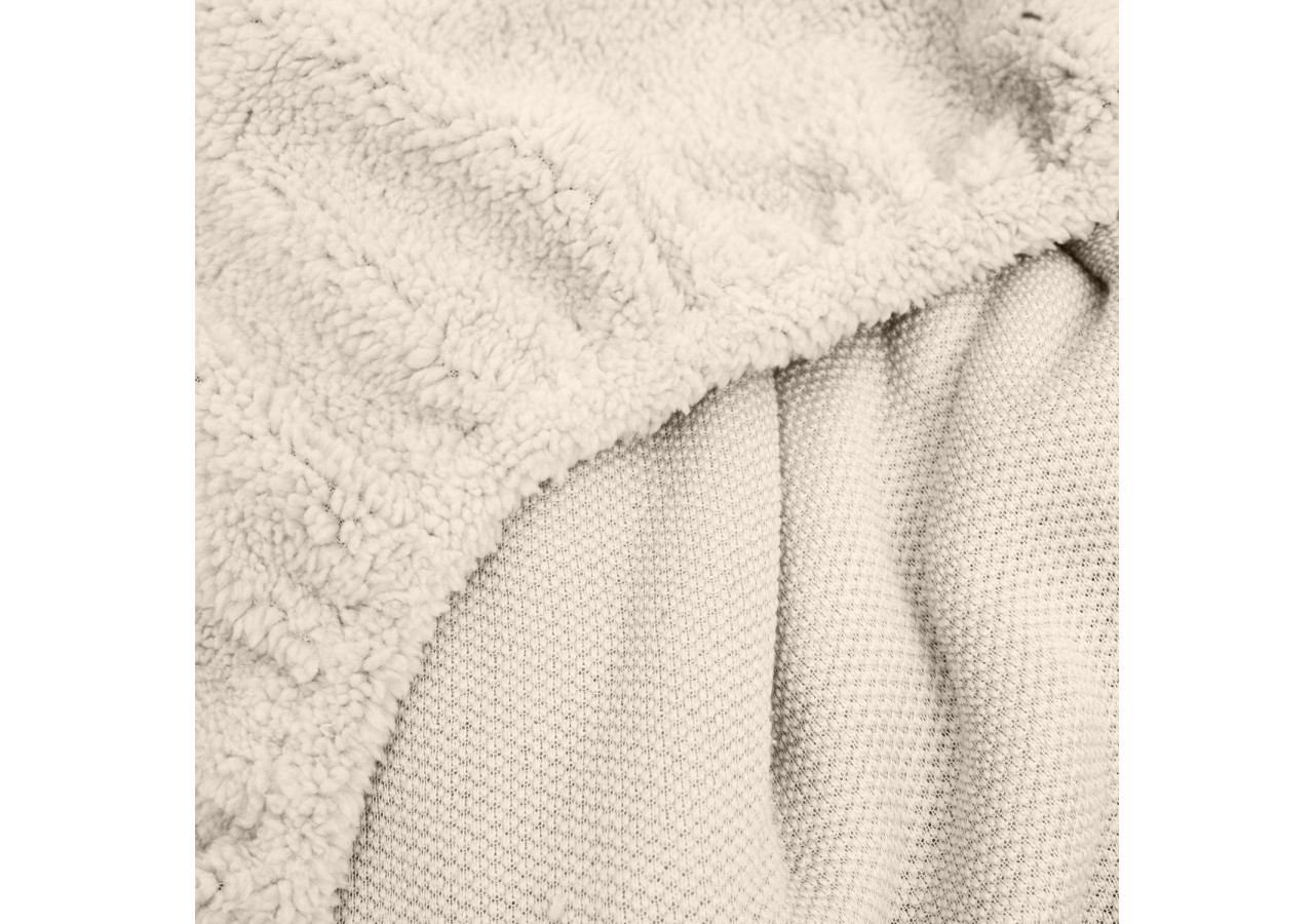 Housse de matelas Teddy - Douceur Crème 140 x 200 cm - 17017215 - Sleeptime
