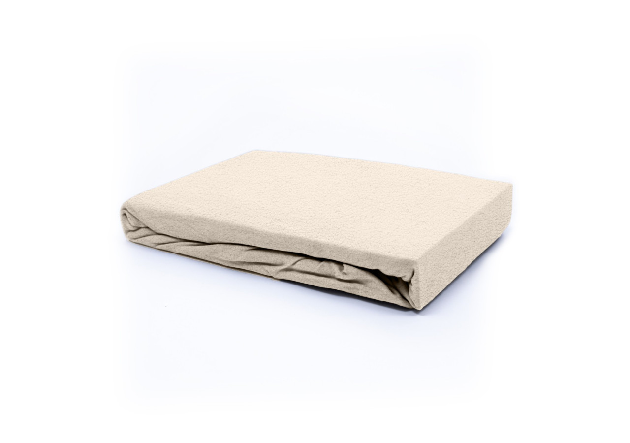 Housse de matelas Teddy - Douceur Crème 140 x 200 cm - 17017215 - Sleeptime