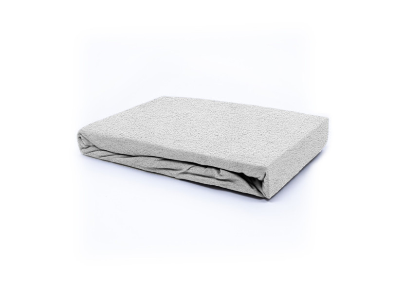 Housse de Matelas en Teddy Grise - 90 x 200 cm, Confort Douillet - 17017206 - Sleeptime