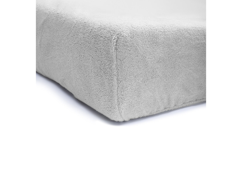 Housse de Matelas en Teddy Grise - 90 x 200 cm, Confort Douillet - 17017206 - Sleeptime