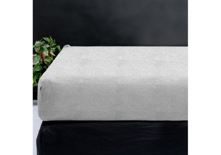 Housse de Matelas en Teddy Grise - 160 x 200 cm, Douceur et Chaleur - 17017208 - Sleeptime