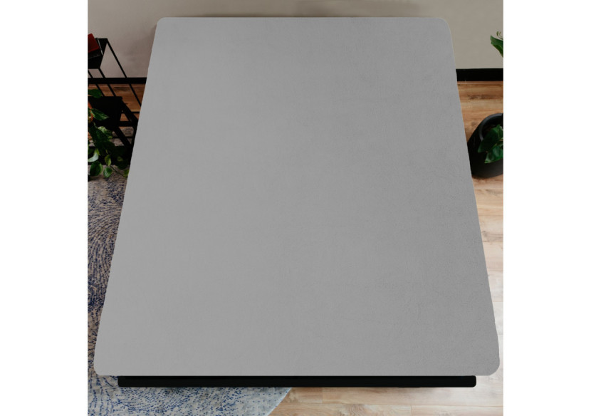 Housse de Matelas en Teddy Grise - 160 x 200 cm, Douceur et Chaleur - 17017208 - Sleeptime