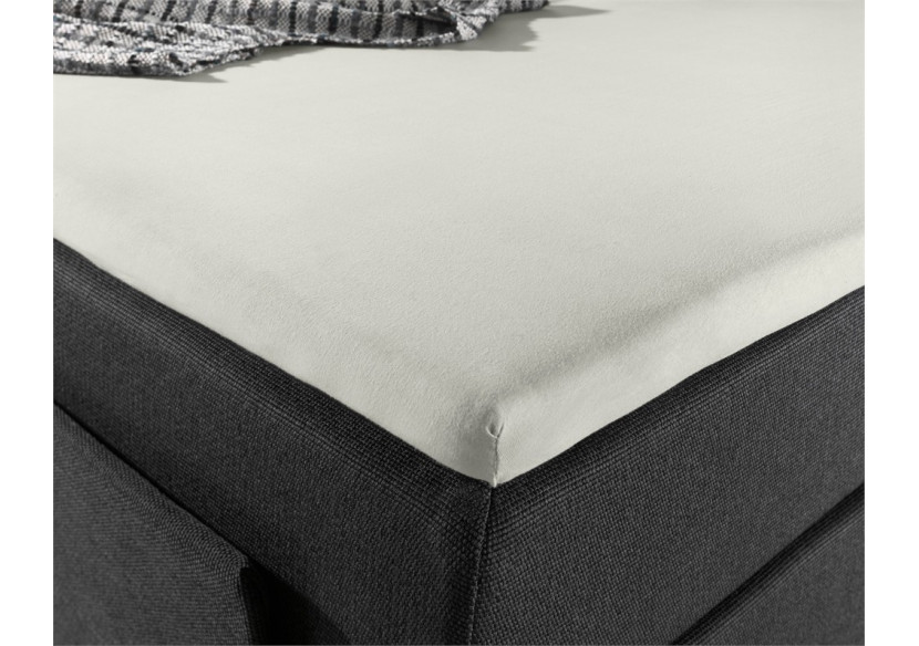 Splittopper Jersey Hoeslaken Creme 160 x 200