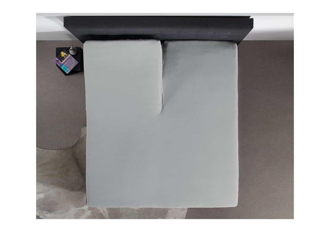 Splittopper Jersey Hoeslaken Grijs 160 x 220