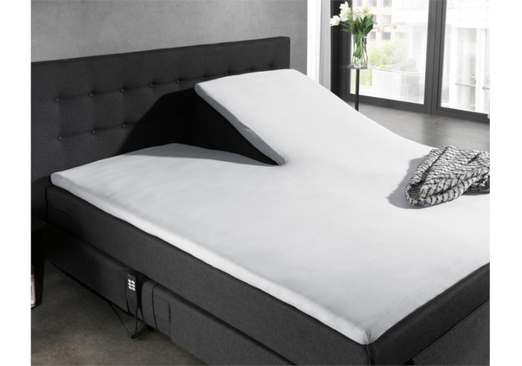 Splittopper Jersey Hoeslaken Wit 160 x 200