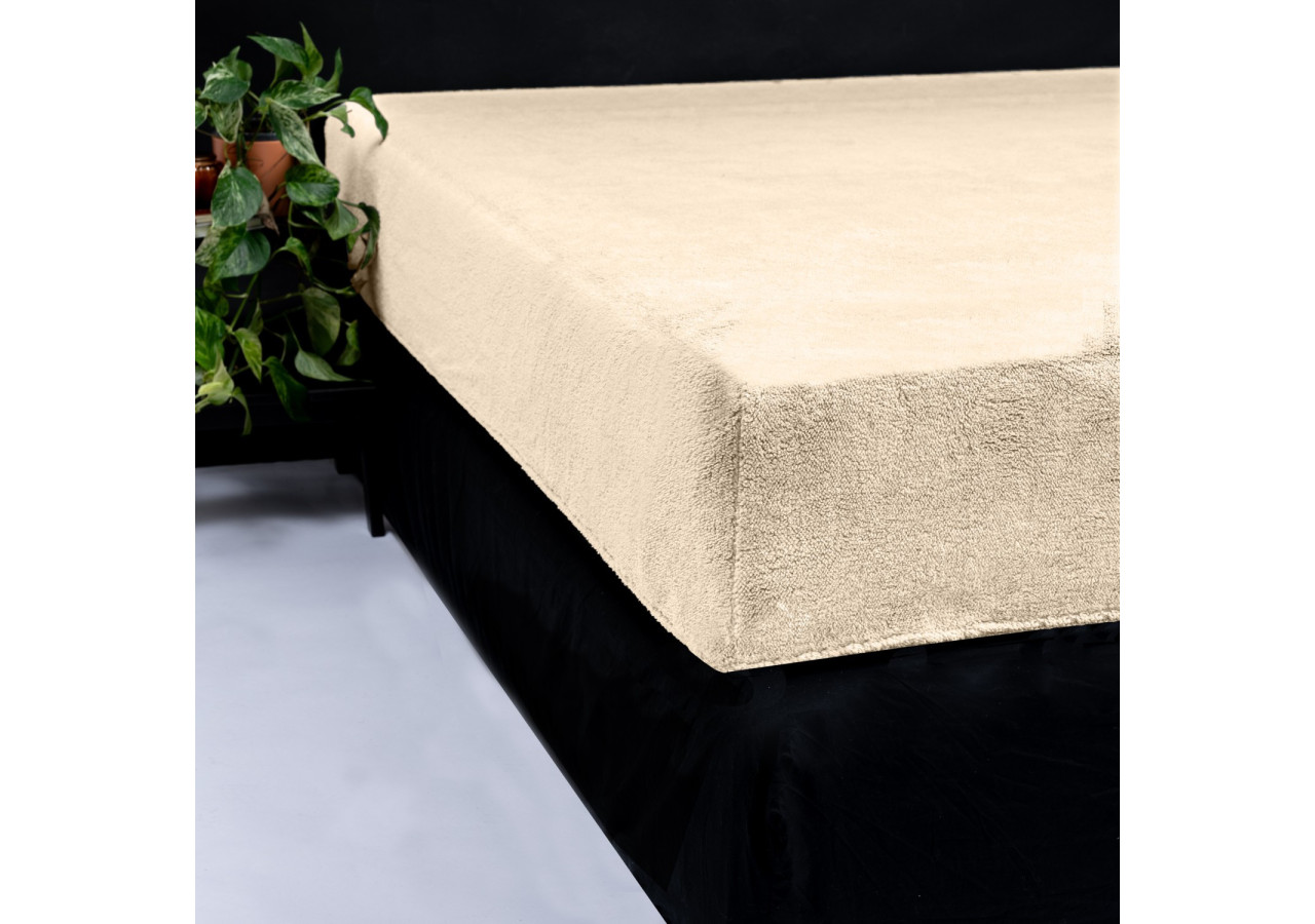 Teddy hoeslaken Taupe 90 x 200