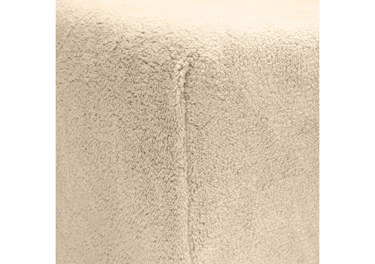 Housse de matelas Teddy - Taupe 140 x 200 cm, douceur et chaleur - 17017203 - Sleeptime