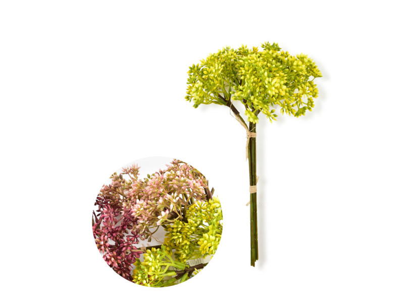 Bouquet de fleurs artificielles - Gipsophiles 6 tiges 30cm - HTQB1138 - Mondex