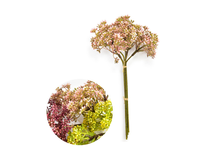 Bouquet de fleurs artificielles - Gipsophiles 6 tiges 30cm - HTQB1145 - Mondex