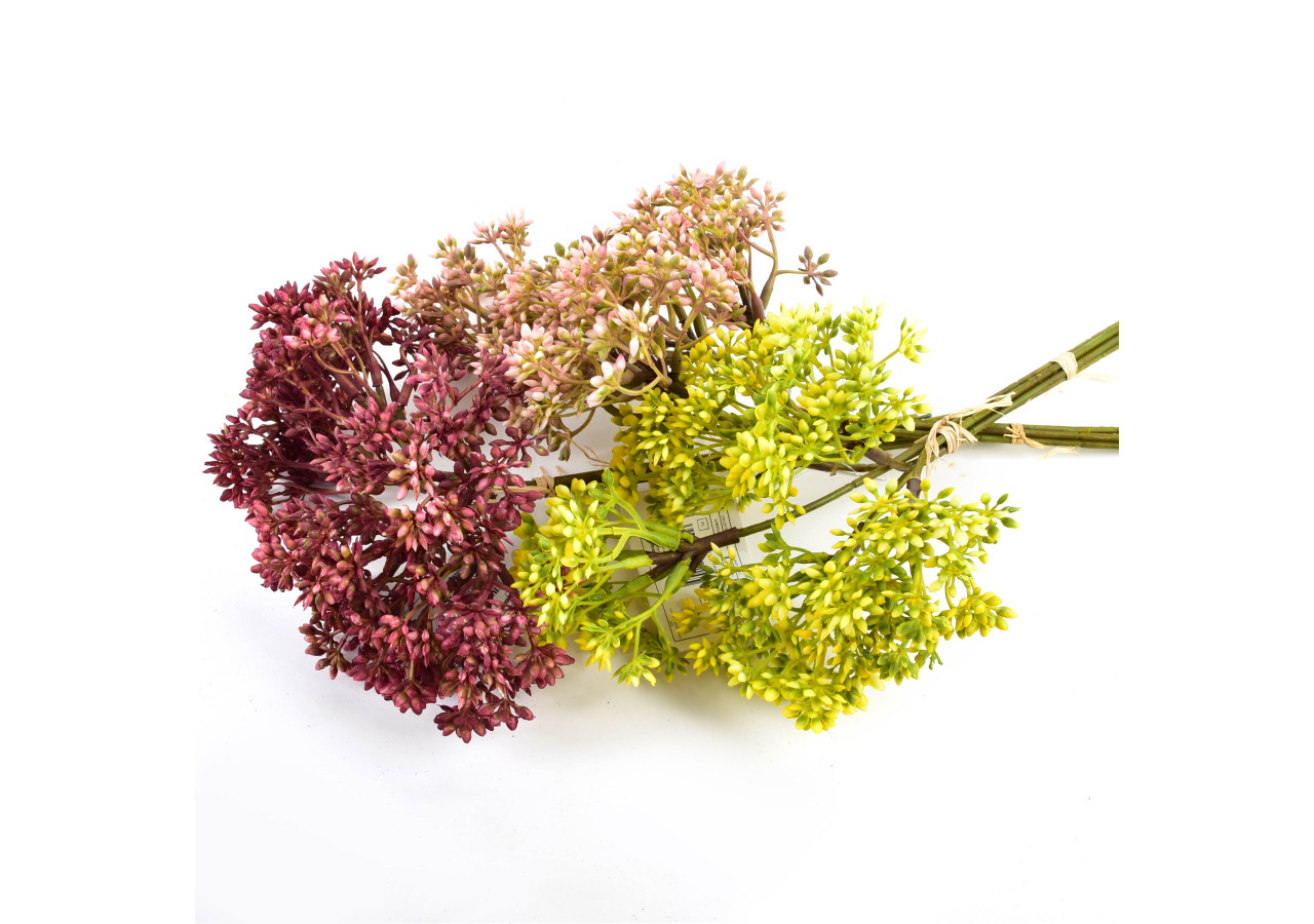 Bouquet de fleurs artificielles - Gipsophiles 6 tiges 30cm - HTQB1145 - Mondex