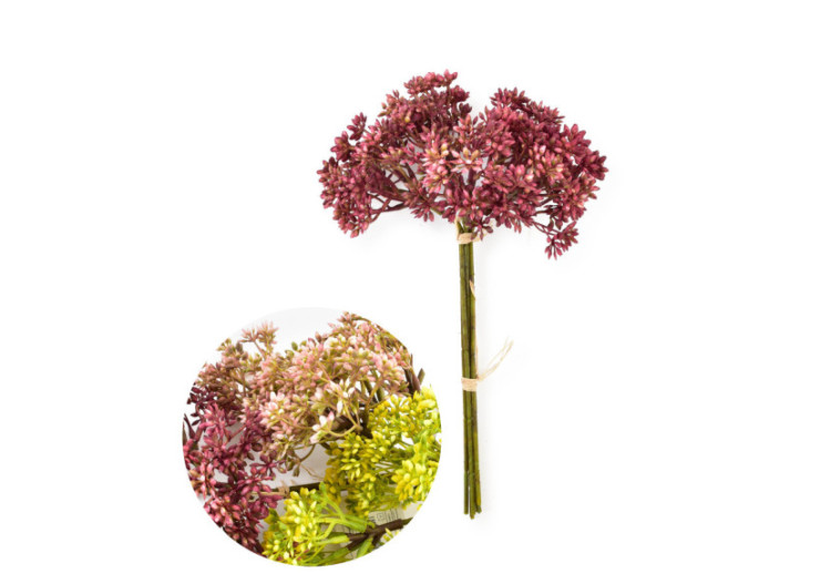 Bouquet de fleurs artificielles - Gipsophiles 6 tiges 30cm - HTQB1152 - Mondex