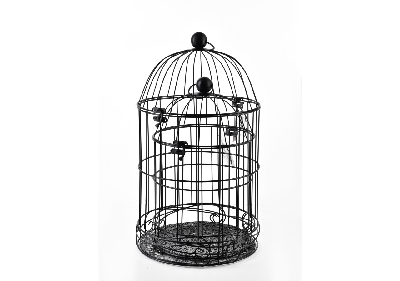 Ensemble de 2 cages décoratives MARLISE - Vintage et romantique - HTOP2579 - Mondex