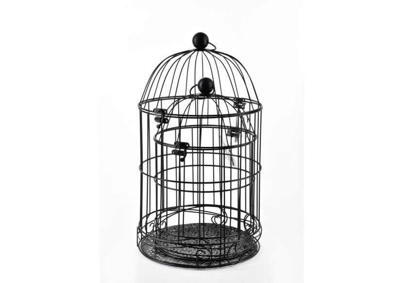 Ensemble de 2 cages décoratives MARLISE - Vintage et romantique - HTOP2579 - Mondex