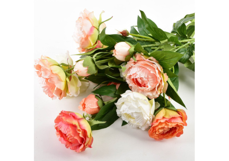 Fleur artificielle Pivoine VIRIDIS - 67cm de charme durable - HTQB1190 - Mondex 2