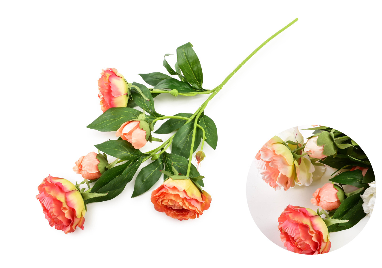 Fleur artificielle Pivoine VIRIDIS - 67cm de beauté intemporelle - HTQB1213 - Mondex