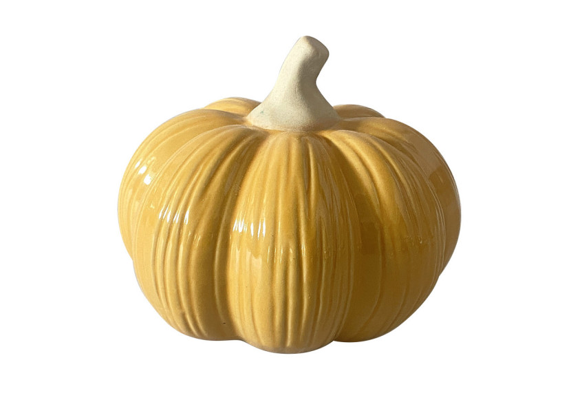 Figurine MAVE Citrouille 12x12xh9,5cm - Élégante décoration automnale - HTC0550 - Mondex