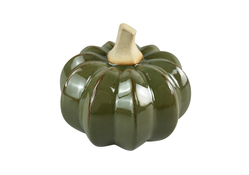 Figurine MAVE Citrouille 11,5x11,5xh9cm - Élégance automnale en céramique - HTC0574 - Mondex