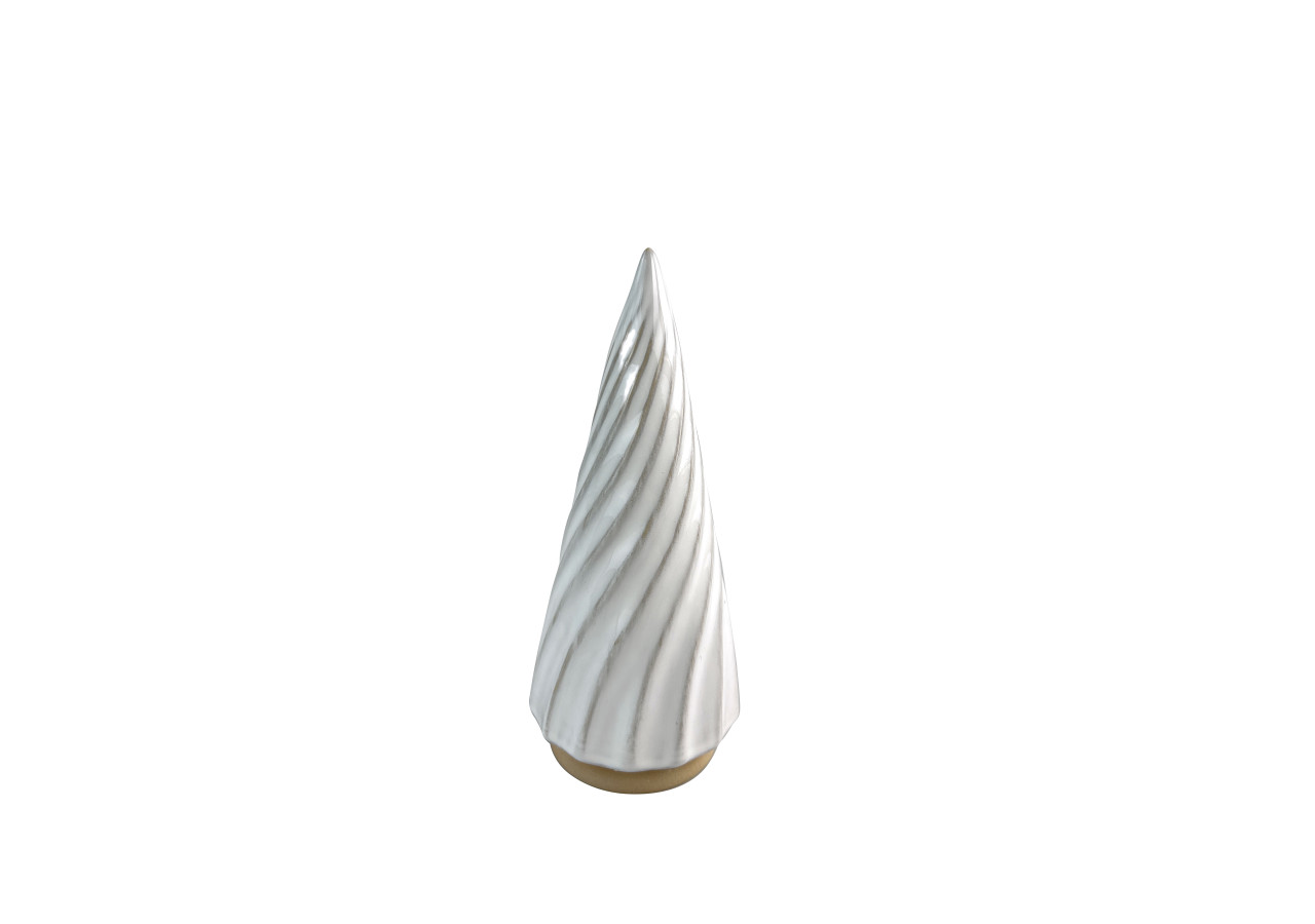 Figurine SANTA LILA - Décoration de Noël en céramique 8x8xh19cm - HTC0765-SW - Mondex