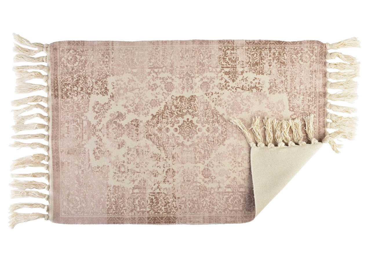 Tapis ORIENT - 90x60cm, motifs orientaux et couleurs naturelles - HTZA5358 - Mondex