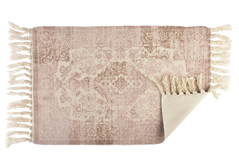 Tapis ORIENT - 90x60cm, motifs orientaux et couleurs naturelles - HTZA5358 - Mondex