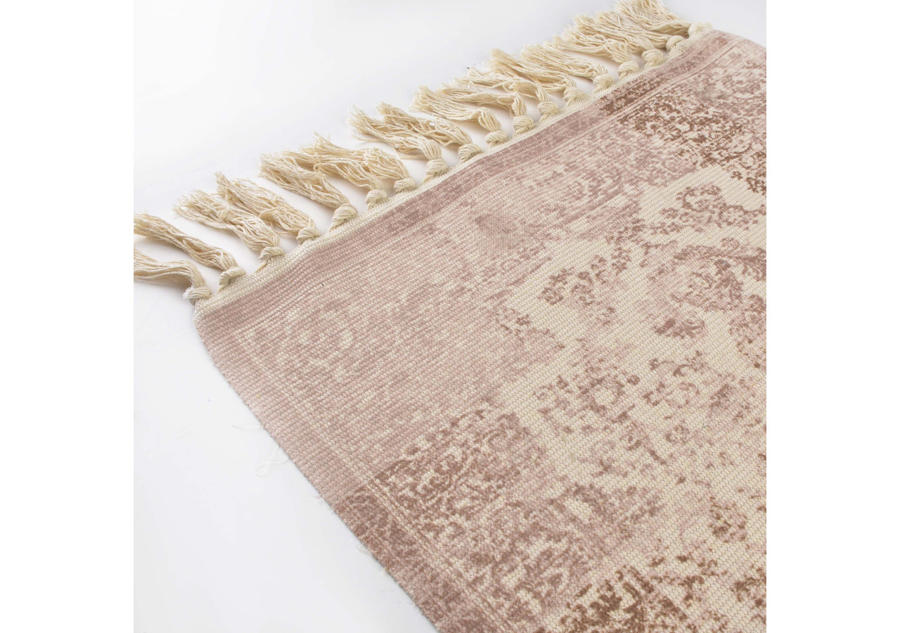 Tapis ORIENT - 90x60cm, motifs orientaux et couleurs naturelles - HTZA5358 - Mondex