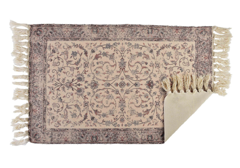 Tapis ORIENT - 90x60cm, motifs orientaux et couleurs naturelles - HTZA5365 - Mondex