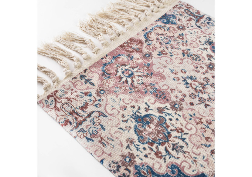 Tapis ORIENT - 90x60cm, motifs orientaux et couleurs naturelles - HTZA5389 - Mondex