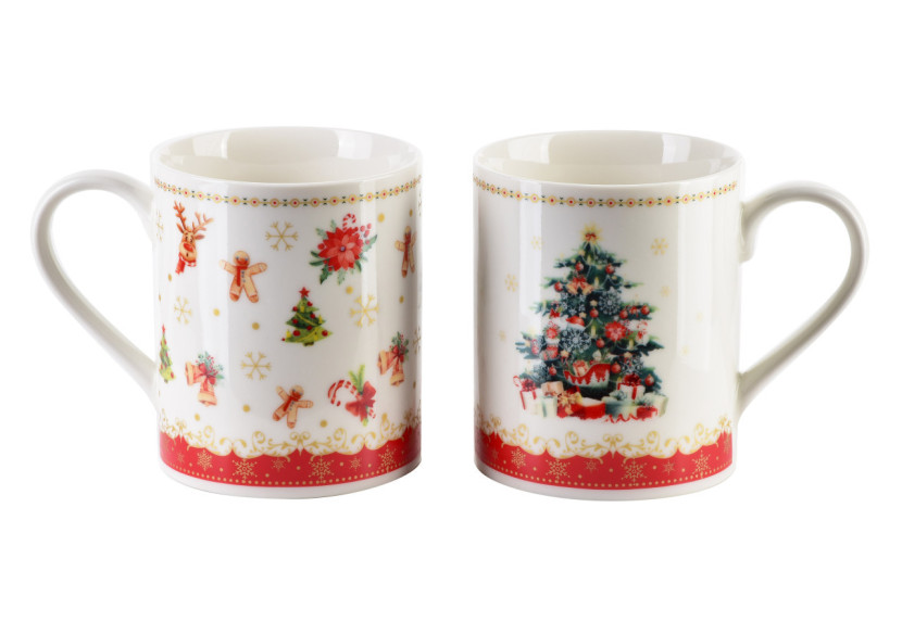 Ensemble de 2 tasses NIKOLAO - Porcelaine 400ml - HTTE5648-SW - Affekdesign By Mondex Ensemble de 2 tasses NIKOLAO - Porcelaine 400ml - HTTE5648-SW - Affekdesign By Mondex