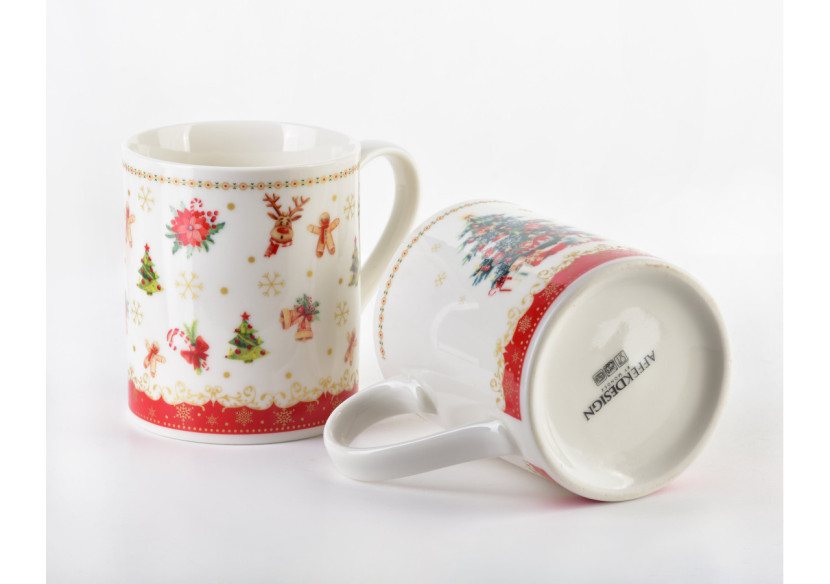 Ensemble de 2 tasses NIKOLAO - Porcelaine 400ml - HTTE5648-SW - Affekdesign By Mondex Ensemble de 2 tasses NIKOLAO - Porcelaine 400ml - HTTE5648-SW - Affekdesign By Mondex