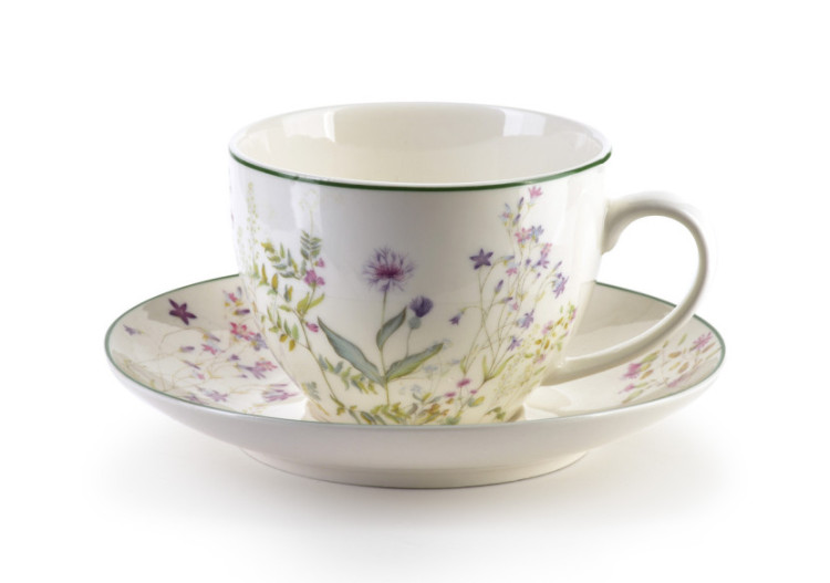 Tasse FACCIA VERDE - Porcelaine avec sous-tasse 250ml - HTTE5587 - Affekdesign By Mondex