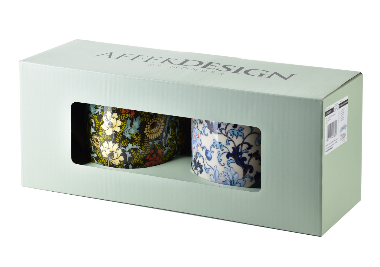 Ensemble de 2 Tasses COLORATO - Porcelaine Colorée 400 ml - HTTE5600 - Affekdesign By Mondex